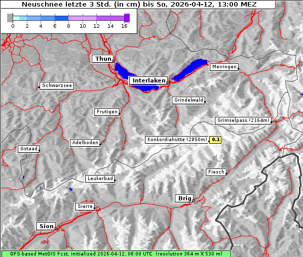 Neuschnee, 12. 4. 2026