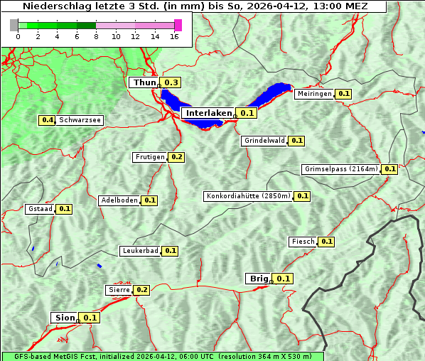 Niederschlag, 12. 4. 2026