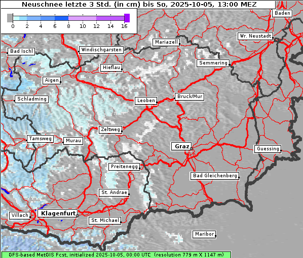 Neuschnee, 5. 10. 2025