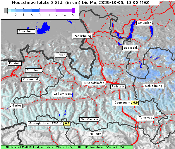 Neuschnee, 6. 10. 2025