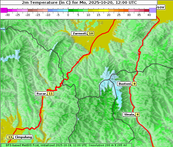 Temperatur, 20. 10. 2025