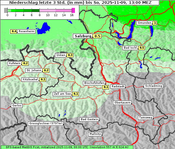 Niederschlag, 9. 11. 2025