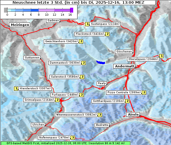 Neuschnee, 16. 12. 2025