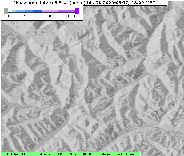 Neuschnee, 17. 3. 2026