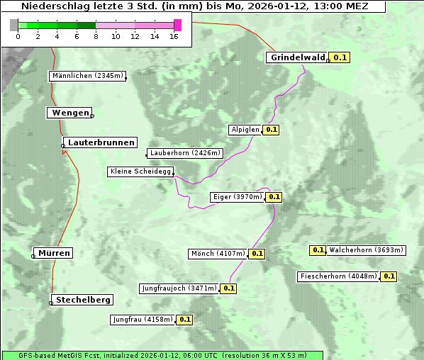 Niederschlag, 12. 1. 2026