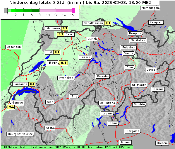 Niederschlag, 28. 2. 2026