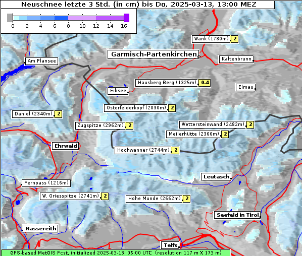 Neuschnee, 13. 3. 2025