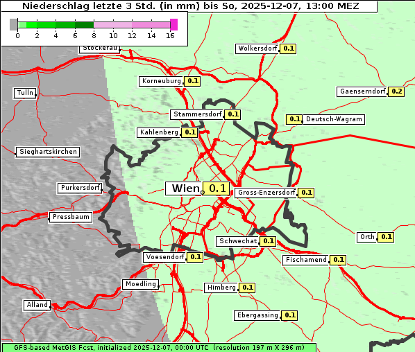 Niederschlag, 7. 12. 2025