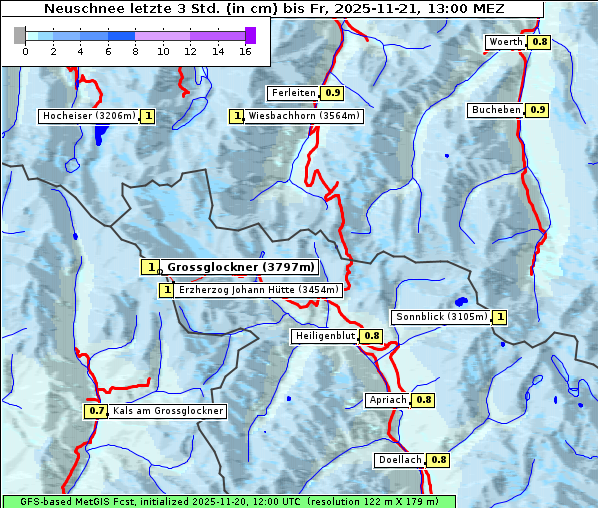 Neuschnee, 21. 11. 2025