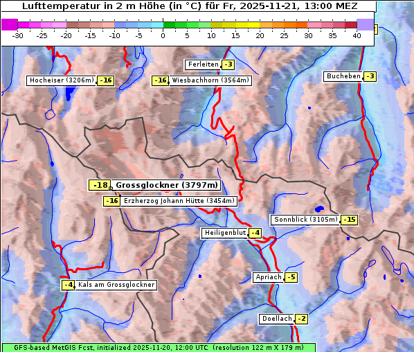 Temperatur, 21. 11. 2025