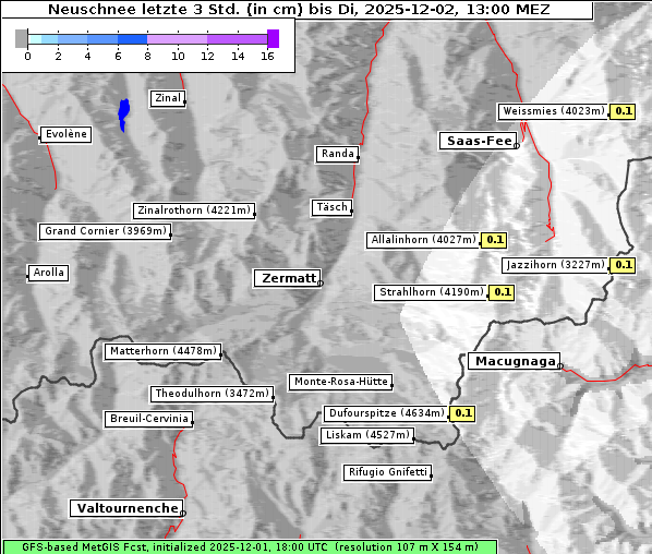 Neuschnee, 2. 12. 2025