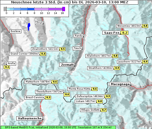 Neuschnee, 10. 3. 2026