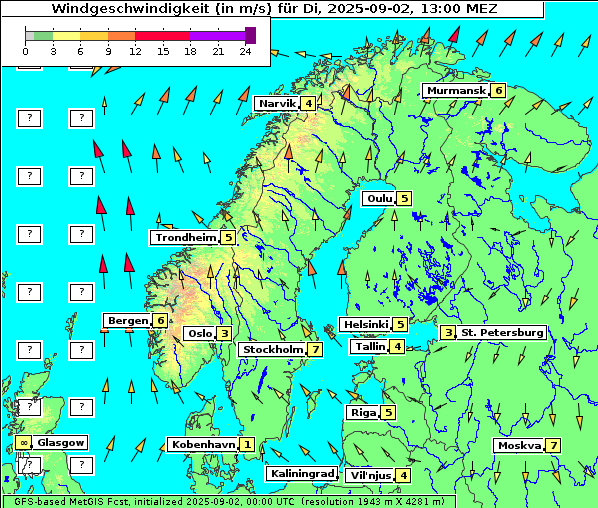Wind, 2. 9. 2025