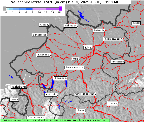 Neuschnee, 18. 11. 2025