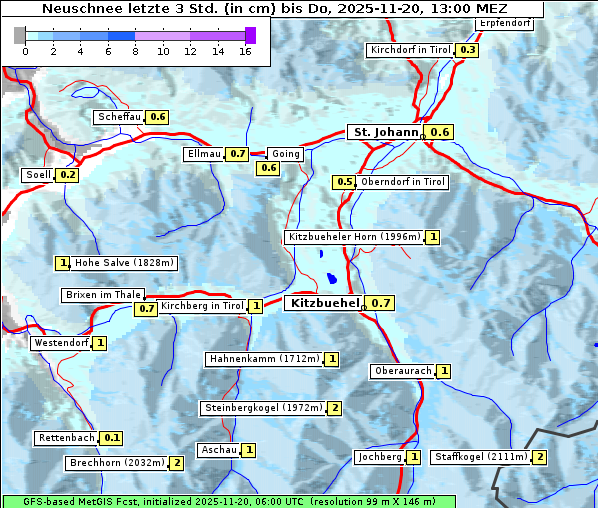 Neuschnee, 20. 11. 2025
