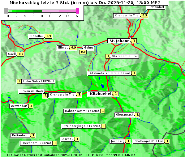 Niederschlag, 20. 11. 2025