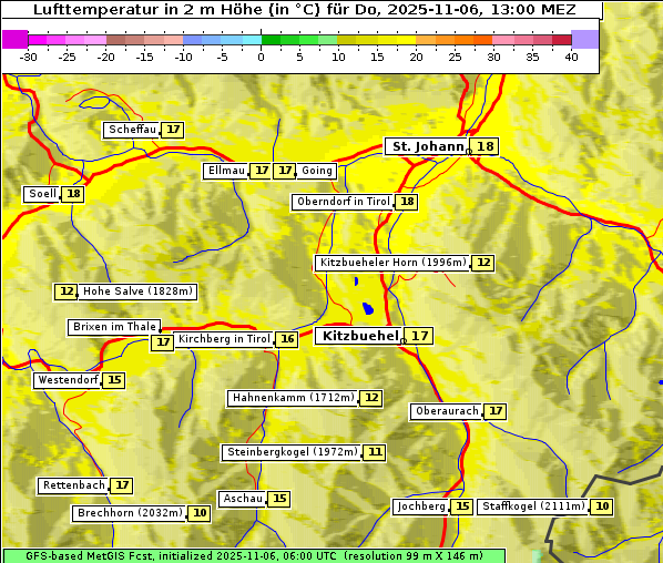 Temperatur, 6. 11. 2025