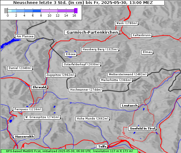 Neuschnee, 30. 5. 2025