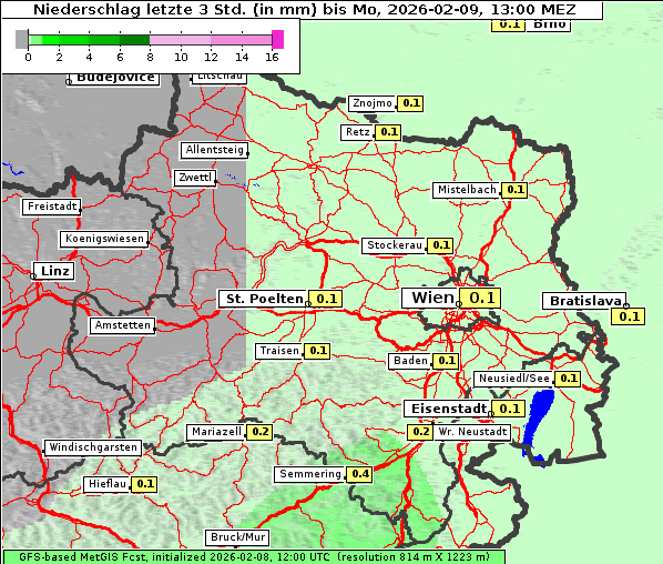 Niederschlag, 9. 2. 2026