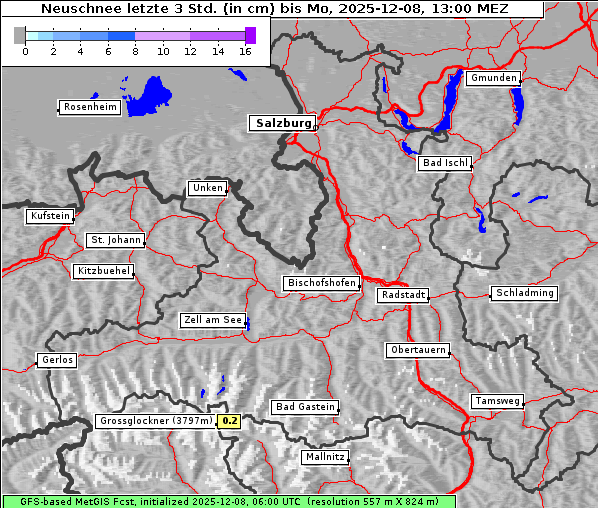 Neuschnee, 8. 12. 2025