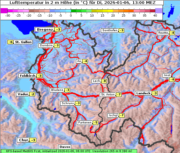 Temperatur, 6. 1. 2026