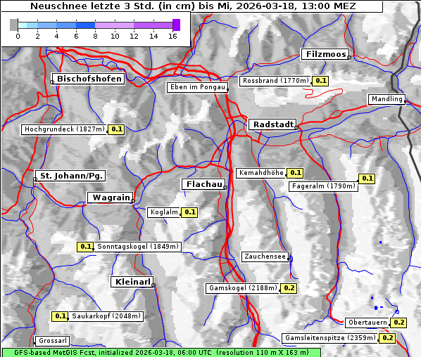 Neuschnee, 18. 3. 2026