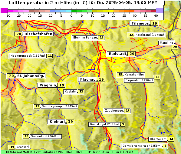 Temperatur, 5. 6. 2025