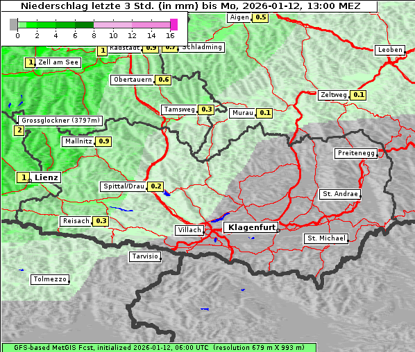 Niederschlag, 12. 1. 2026