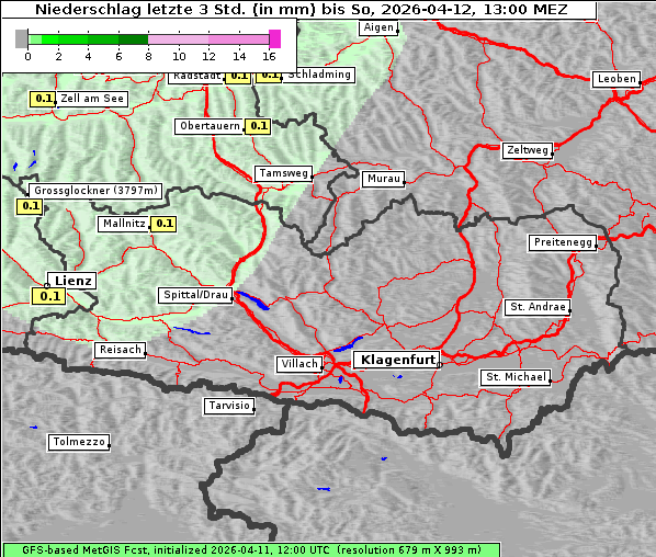 Niederschlag, 12. 4. 2026