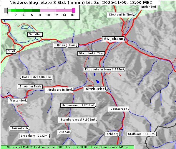 Niederschlag, 9. 11. 2025