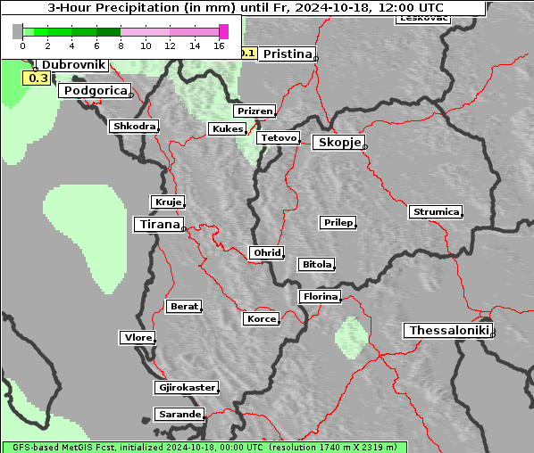 Niederschlag, 18. 10. 2024