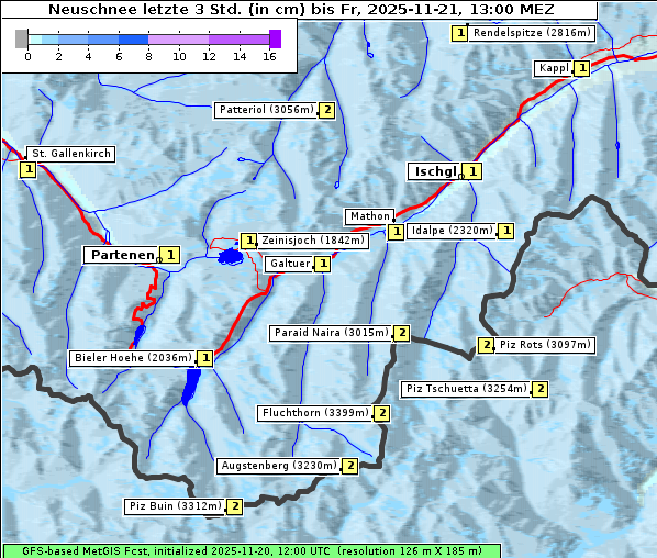 Neuschnee, 21. 11. 2025