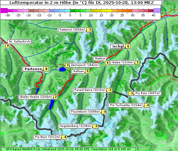 Temperatur, 28. 10. 2025