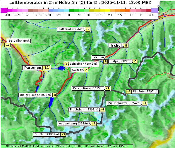Temperatur, 11. 11. 2025