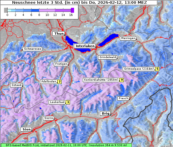 Neuschnee, 12. 2. 2026