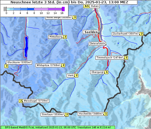 Neuschnee, 23. 1. 2025