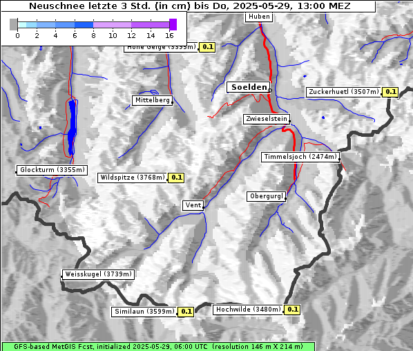 Neuschnee, 29. 5. 2025