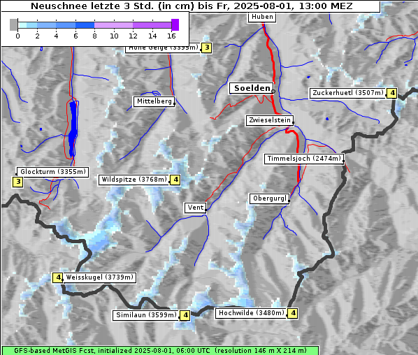 Neuschnee, 1. 8. 2025
