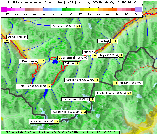 Temperatur, 5. 4. 2026