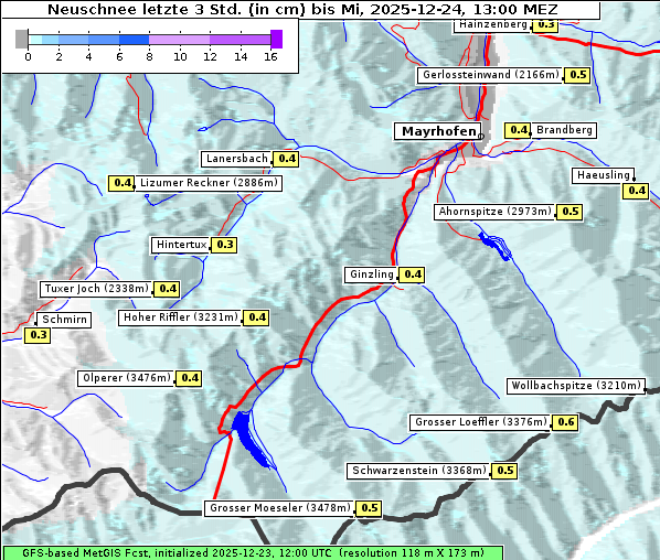 Neuschnee, 24. 12. 2025