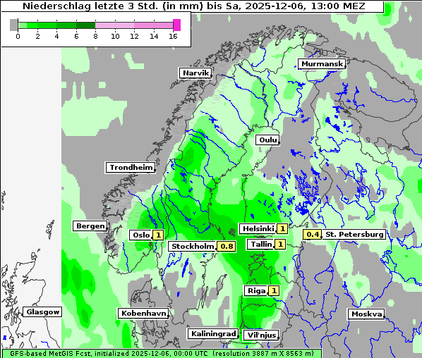 Niederschlag, 6. 12. 2025
