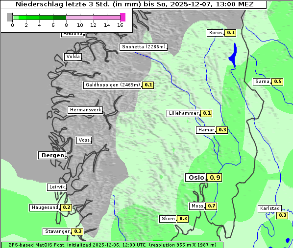 Niederschlag, 7. 12. 2025