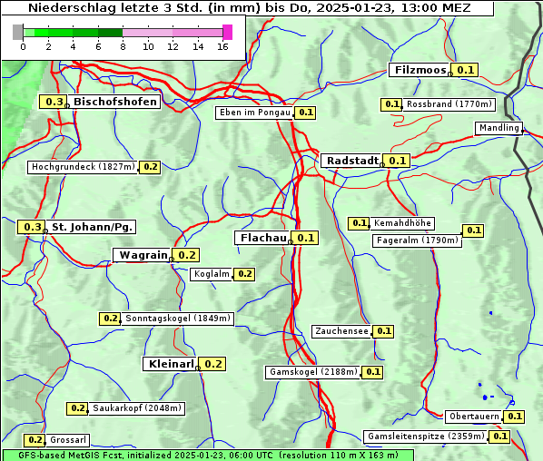 Niederschlag, 23. 1. 2025