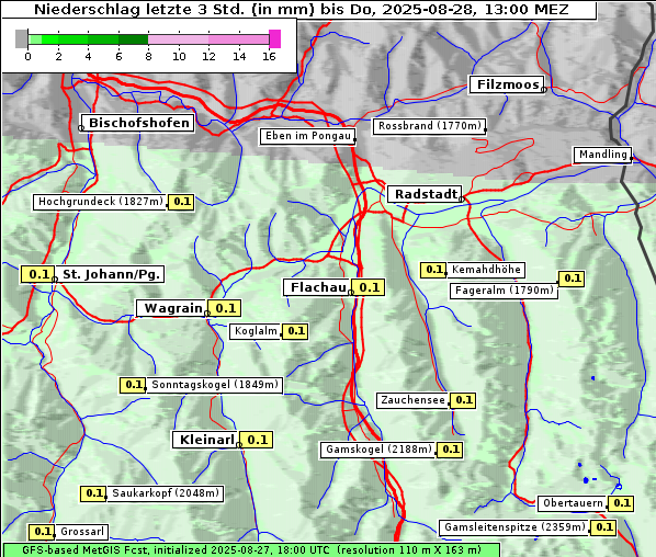 Niederschlag, 28. 8. 2025