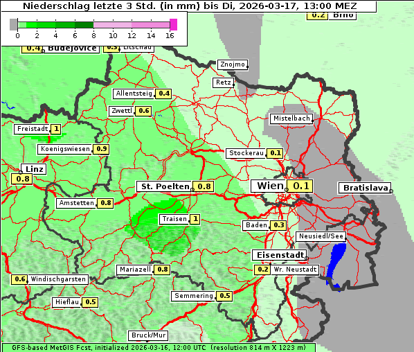 Niederschlag, 17. 3. 2026