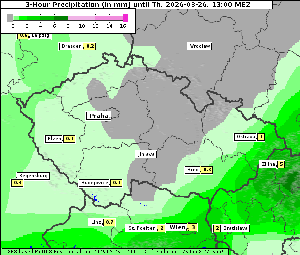 Niederschlag, 26. 3. 2026