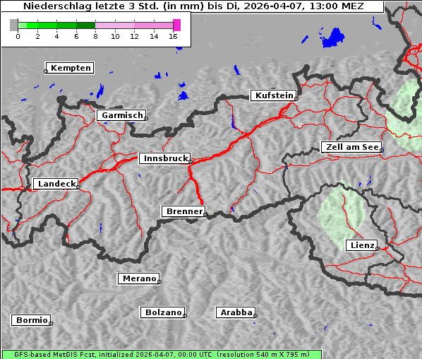 Niederschlag, 7. 4. 2026
