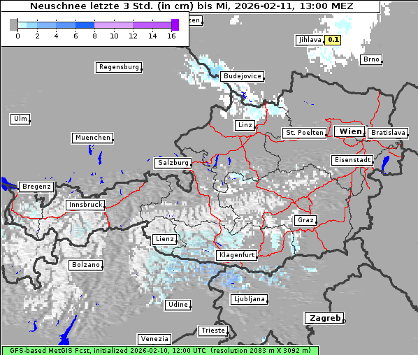 Neuschnee, 11. 2. 2026