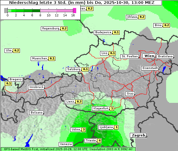 Niederschlag, 30. 10. 2025