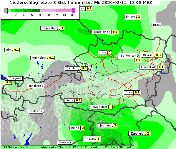 Niederschlag, 11. 2. 2026